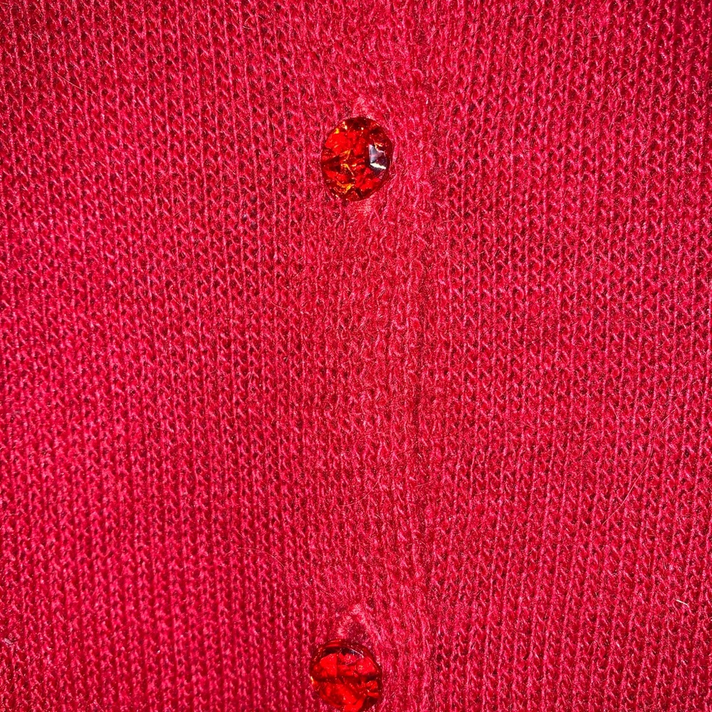New w/o tags ruby red J Crew cardigan ruby buttons